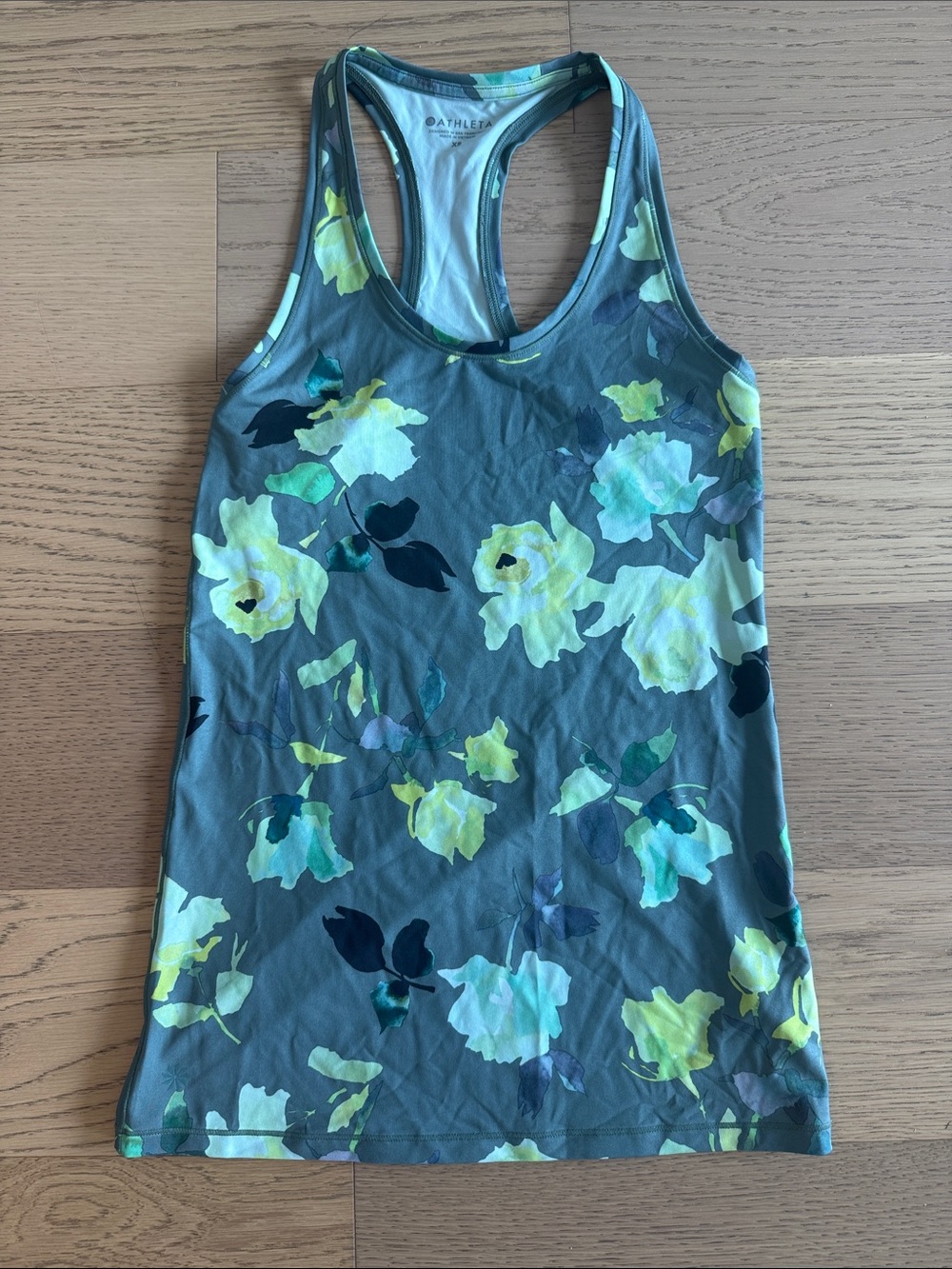 Athleta Floral Racerback Tank